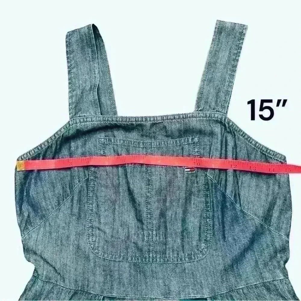 Tommy Jeans Women's Sleeveless Jumpsuit with Zipper, Pockets, Wide Leg, Size XS - Picture 9 of 13